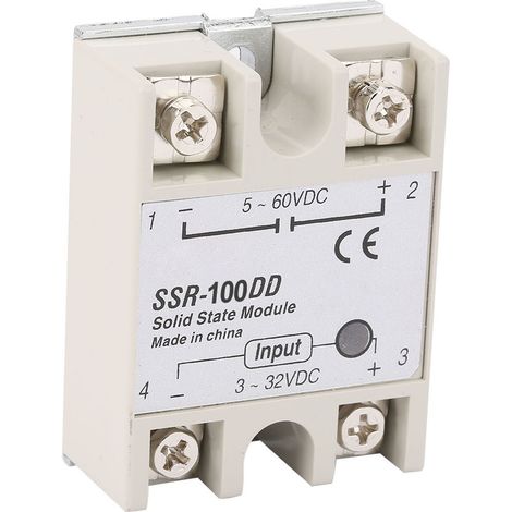 Module de relais statique SSR-100DD, commande CC, entrée CC 3-32 V (1/5)