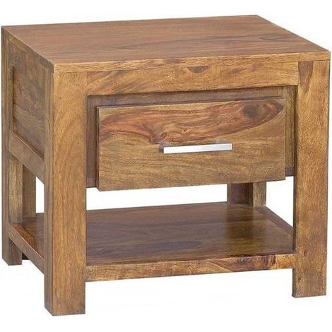 Nachttisch Sheesham 50x40x45 life honey lackiert METRO LIFE 127 (1/4)