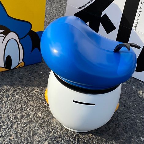 Niedliche Donald-Duck-Spardose, marineblaue Entenfigur, Einzugsgeschenk, Geburtstagsgeschenk, Spardose mit gieriger Ente, 19 cm (1/5)