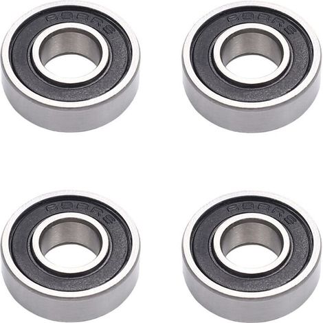 - Lot de 4 Roulements à Billes à Double, 8x19x6 mm, Roulements à Billes en Acier au Carbone avec Double Blindage, Roulement à Billes à Gorge Profonde 698-2RS, pour Machines de Jardin et Outils (1/5)