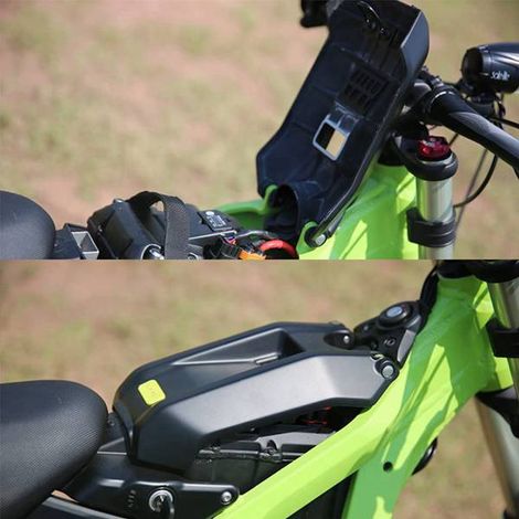 1 color: Black Material: Plastic Front battery compartment cover Motorcycle accessory for Light Bee. (1/4)