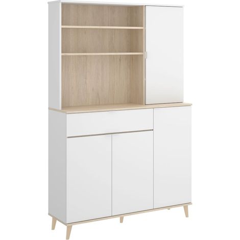 WOK Mueble Auxiliar Alacena 3 puertas blanco natural (1/3)