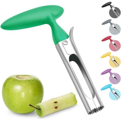 Dénoyauteur à Pomme - Acier Inoxydable 304 - Lame Dentelée - Vert (1/4)