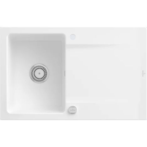 VB Einbauspüle Siluet 45 333402 800x510 mm Rechteck Weiß Alpin CeramicPlus (1/3)
