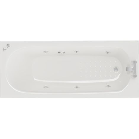 Monte Carlo 1700mm x 700mm 6 Jet Chrome V-Tec Textured Base Anti Slip Single Ended Whirlpool Bath (1/5)