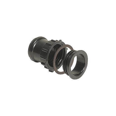 KESSEL Zulaufstutzen DN 50 39005 ABS, mit Dichtung und Gewindering (1/3)