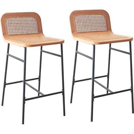 Set aus SANA-Metallinsel- und Barstühlen mit 65 cm Rohrsitz (1/5)