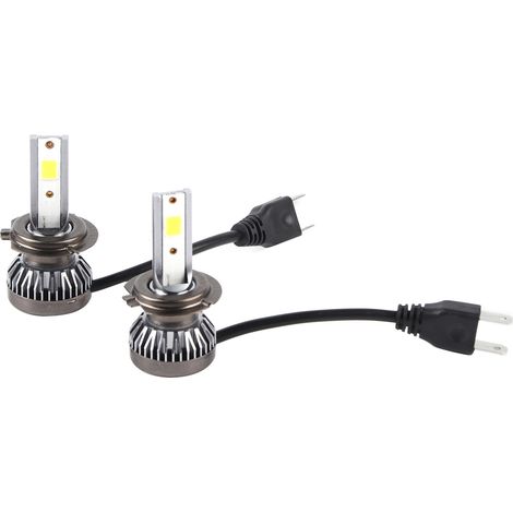 Ampoule LED H7 Mini Étanche - 2 Pièces, 6000LM, Blanc 6000K (1/5)