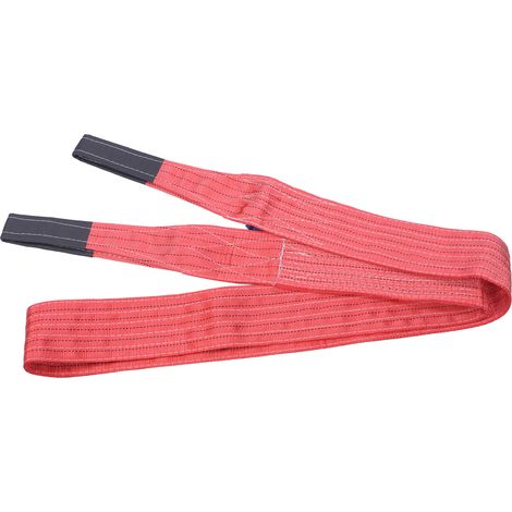 Sangle de levage rigide rouge 5T 11023LB, capacité 4M 13.12FT, élingue de hissage et de remorquage pour grue industrielle (1/5)