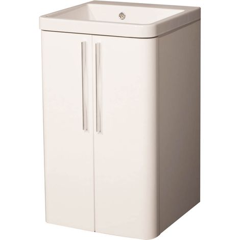 Mobile Lavatoio 50,5x50,5x87 cm 2 Ante Montegrappa Novella Dipiù Bianco (1/5)