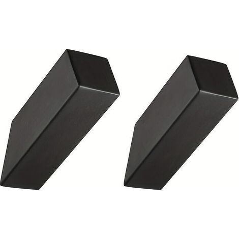 Set mit 2 minimalistischen schwarzen Edelstahlhaken – Langlebig – Ideal für Familien, Badezimmer und Ankleidezimmer (1/5)