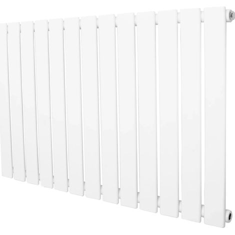 Flat Single Column Radiator - 600 x 910mm - White (1/5)