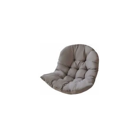 Coussin de chaise en rotin, coussins de relaxation pour balancelle, panier suspendu, coussin d'assise en panier pour intérieur et extérieur, 80 x 120 cm, gris - Coussin RWGhair (1/3)