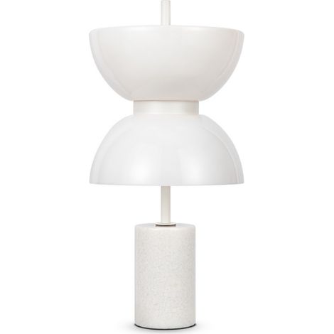 Maytoni Kyoto Lampe de table LED intégrée moderne blanche 3000 K 500 lm (1/2)