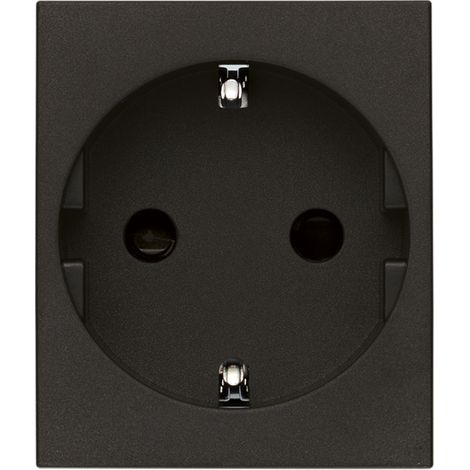 Presa Sicury 2P+T 16A Tedesco Nero VIMAR 30208.G