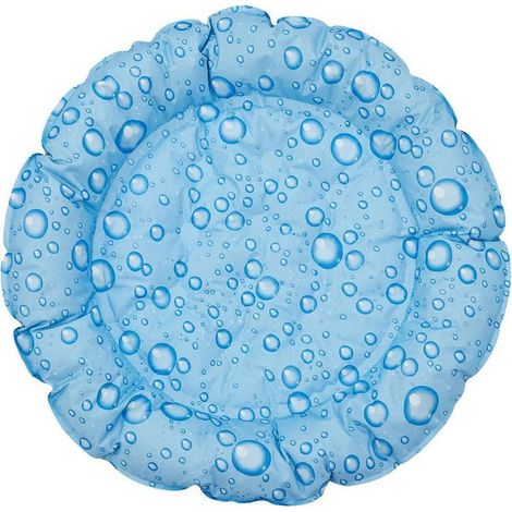 Tapis Rafraichissant Chat, Tapis Rafraichissant Chien, Tapis Refrigerant Pour Chien Chat Animaux De Compagnie, Fraicheur Rond (Goutte De Pluie) (1/5)