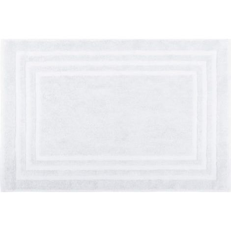 1 Tapis de Bain, 45x70 cm, Coton Bio, Doux et Absorbant, Modèle Lagune, pour Salle de Bain (1/5)