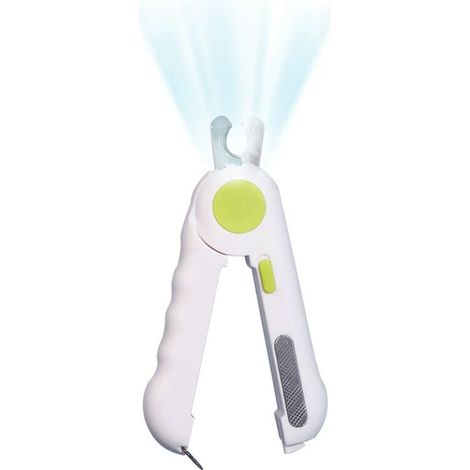 VURAHOME -Coupe Griffes Chat Ciseaux Acier Inoxydable Lumières LED et Déflecteur Transparent Chien Toilettage Coupe Ongles Ciseaux pour Animaux de Compagnie Coupe Ongle Chien Professionnels,Vert (1/5)