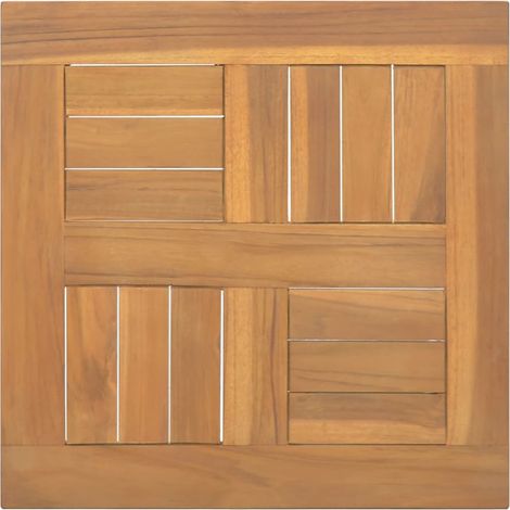 Dessus de table,Plateau de table,Dessus de bureau carré 40x40x2,5 cm Bois de teck massif CFW69551 (1/5)