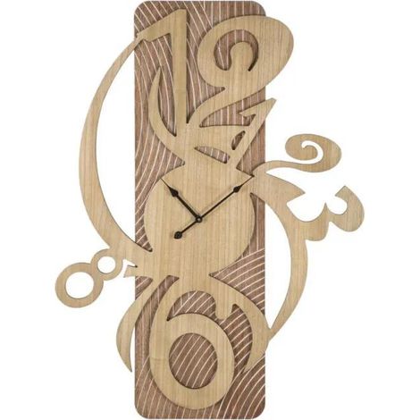 Mauro Ferretti Horloge Murale Wolly Naturel 93 cm