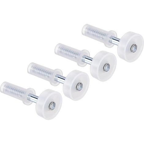 Folding Door Hardware Set of 4 Folding Door Guide Casters Repair Kit for Cabinet Folding Door Hardware Silver (1/5)