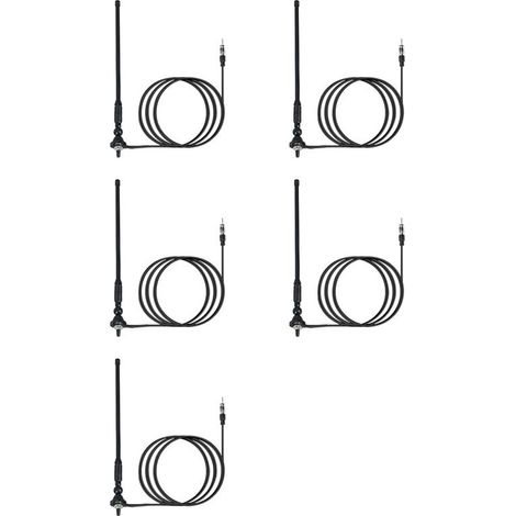 Compatible con 5 antenas de radio AM/FM universales, aptas para automóviles, vehículos todoterreno, vehículos multiusos, autocaravanas, camiones y yates. Resistente al agua e incluye un conector para (1/4)