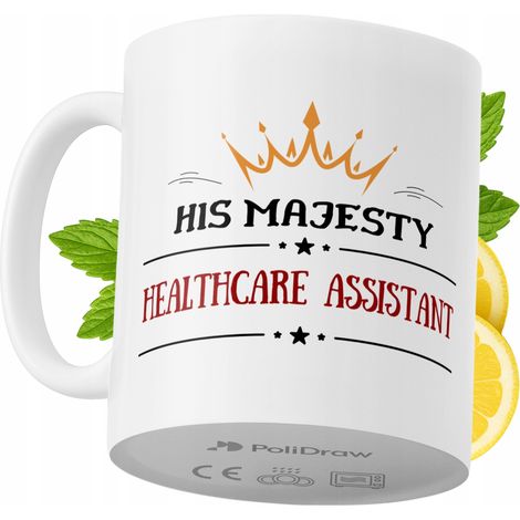 Lustige Tasse für Pflegehelfer/innen – Kaffee- oder Teetasse mit witzigem Textdesign – ideal für Geburtstage, Namenstage, Feiertage und besondere Anlässe. Hochwertige Tasse für Zuhause, Büro und Arbei