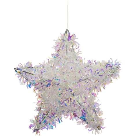Suspension de Noël Étoile holographique H 20 cm - Feeric Christmas (1/2)