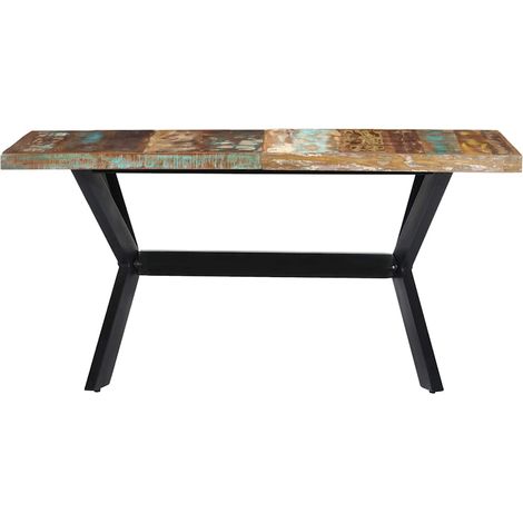 Maison Exclusive - Tavolo da Pranzo 140x70x75 cm in Legno Massello di Recupero (1/5)