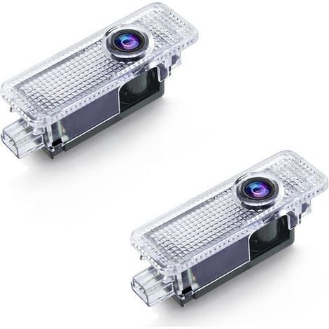 2-teilige LED-Türlogo-Leuchten, Autotürlogo-Projektor kompatibel mit Mini R50/ R52/ R53/ R55/ R56/ R57/ R58/ R59/ R60/ R61 Paceman/ F54 Clubman/ F60 Countryman/ F55/ F56/ F57 (1/5)