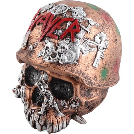 Totenkopf-Schmuckkästchen aus Kunstharz, originelle Deko-Figur für drinnen und draußen