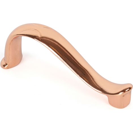 Tirador de Asa para Mueble  Estilo Clásico  Fabricado en Zamak  Acabado en Oro Rosso  Distancia Entrepuntos: 64 mm  Medidas 741426 mm  Sistema de Fijación  Incluye Tornillos M4  2 Unidades - (1/2)