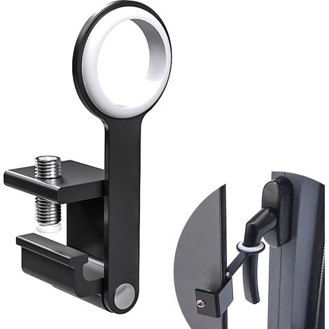 Verrou de sécurité fenêtre enfants et animaux - Entrebâilleur sans perçage - Alliage aluminium réglable - Installation facile - Protection anti-chute 93 mm (1/5)