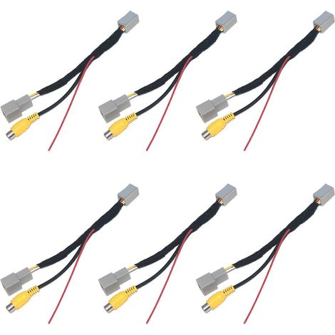 Adaptador de cable convertidor de cámara de visión trasera RCA para 6 cámaras de coche Mitsubishi Outlander ASX GF GG ZJ (1/5)