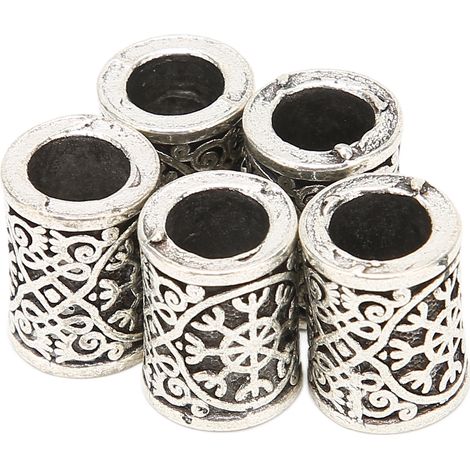 Perles Viking Antiques pour Tresses Barbe - Accessoires Métal pour Bracelet et Collier (1/5)