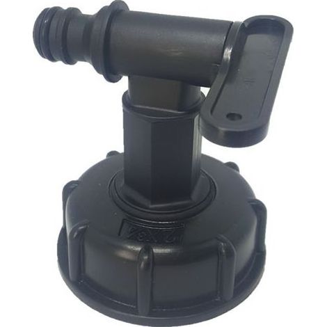 Raccord Robinet pour cuve 1000L(noir) (1/5)