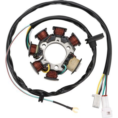 Compatible with the stator magneto coil of the Yamaha DT125/DT125R off-road motorcycle, original part number 3RM-85560-00 (compatible with models from 1999 to 2003). (1/4)