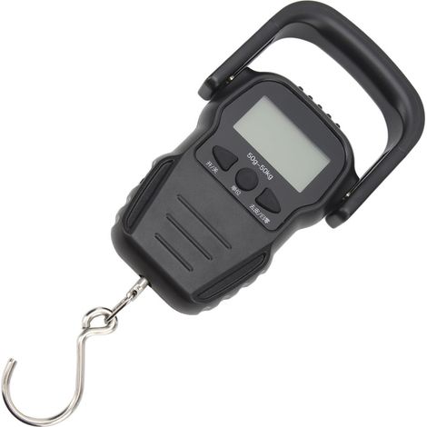 Tragbare 50-kg-Federwaage aus ABS-Stahl mit LCD-Bildschirm, digitale Hängegepäckwaage für Reisen, Einkäufe und Angeln (1/4)