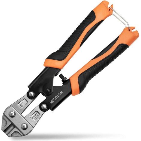 Pince coupe-boulons 210mm Cr-V, coupe fil acier jusqu'à Ø 2.3mm, poignées ergonomiques, 8 pouces (1/5)