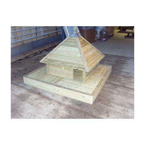 Large Square Floating Duck House with Extra Large Float, Waterfowl Nesting Box for Pond or Lake