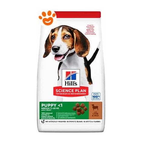 Hills Dog Science Plan Puppy Medium Agnello e Riso - Sacco 14 Kg -