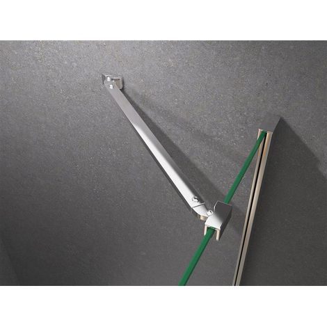 BuyLando.Shop Duschkabine Eckeinstieg Dusche Josefine 90 x 75 x 200cm / 8mm / mit Duschtasse