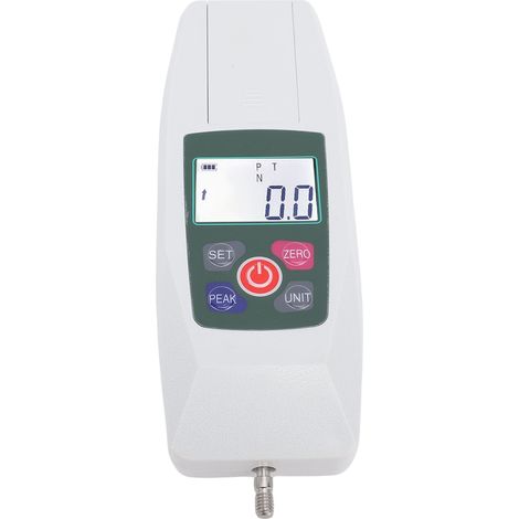 Dynamomètre numérique pousser tirer 500N mesureur de force portable avec unités N LB Kg Oz boîte de rangement écran LCD rétroéclairé extinction automatique (1/5)