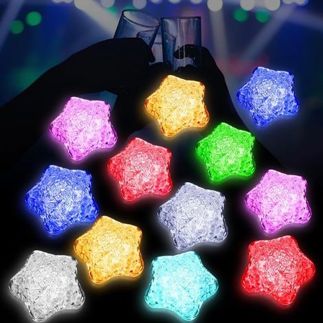 Lot de 12 colorés à LED réutilisable sensoriel lumineux Décorations bar pour fêtes,d'anniversaire LAMPION DECO DE FETE LANTERNE FETE (1/5)