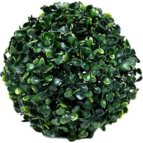 Boules de verdure artificielles en buis vert, rondes, pour la maison et l'extérieur B-- (1/5)