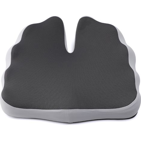 Coussin coccyx,Galette de chaise,Coussin ASSISE CONFORT,pour Fauteuil Bureau, Voiture,Coussin de soutien lombaire,mousse à mémoire ergonomi (1/4)