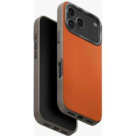 Funda UNIQ Lyden DS para iPhone 17 Pro con carga Magclick, color naranja/gris (1/5)