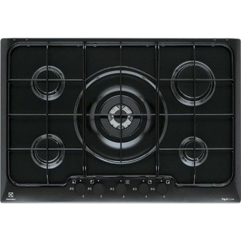 Electrolux PN750UV piano cottura Nero Da incasso Gas 5 Fornelli