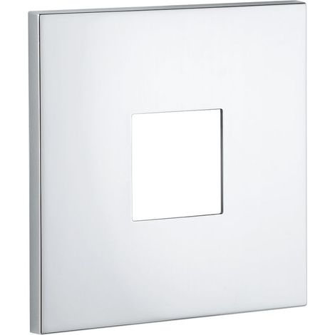 Rosette 48430 eckig für EHM-Fertigmontagesets chrom (1/2)
