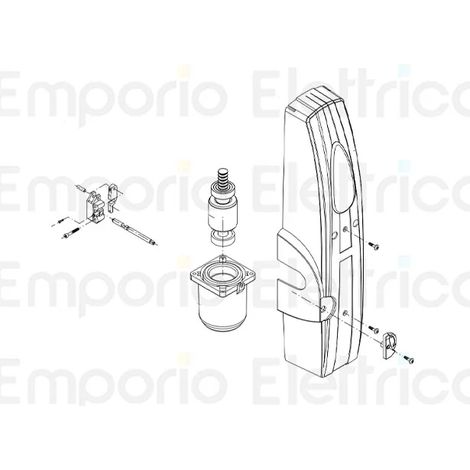 beninca pièce détachée carter droit abs anthracite pour zed 9686368 (1/3)